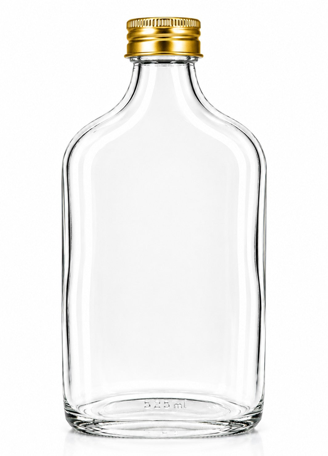 250 ml Flask Bottle | Aluminum Cap (PE liner) included | Case of 80