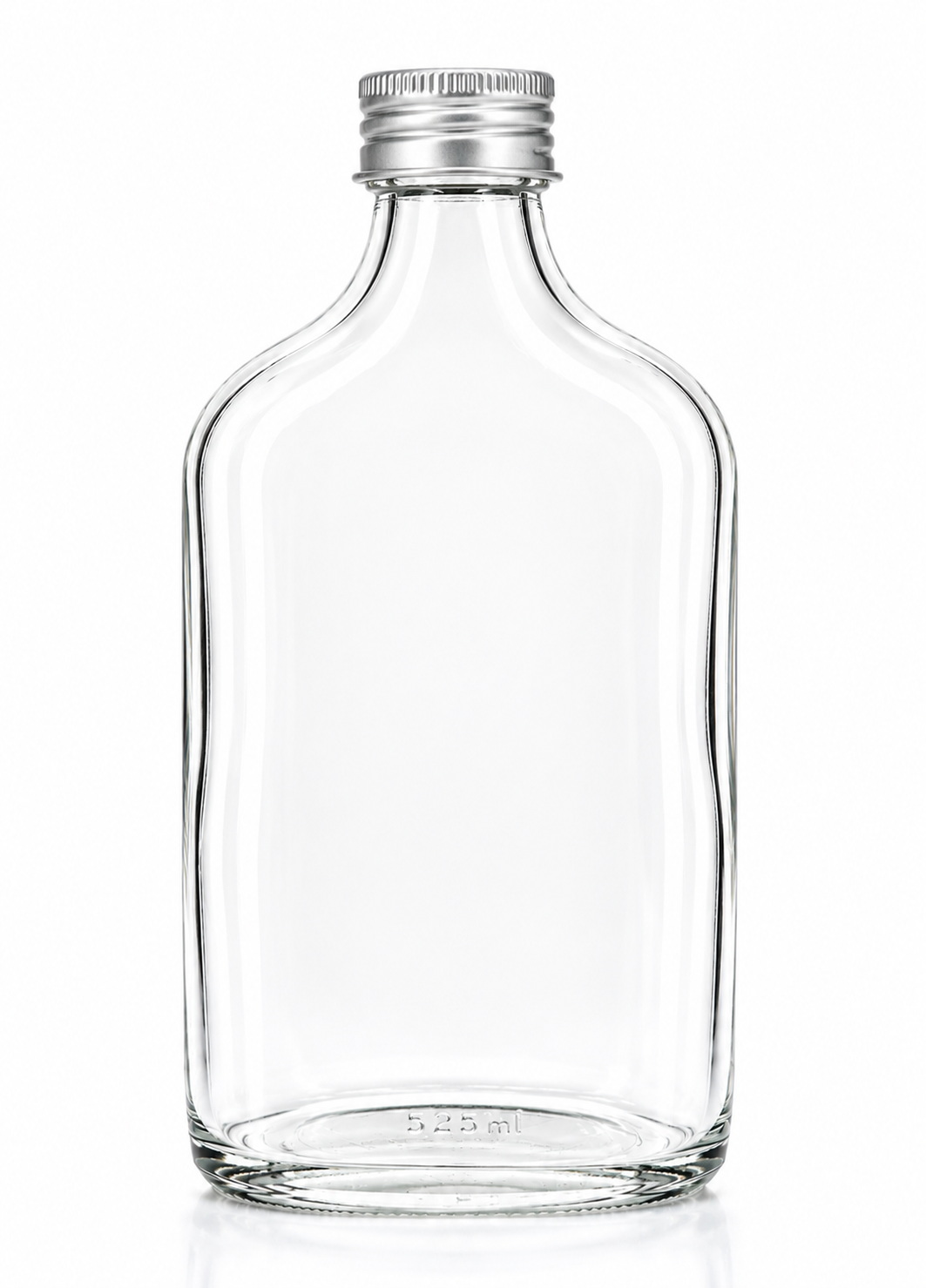 250 ml Flask Bottle | Aluminum Cap (PE liner) included | Case of 80