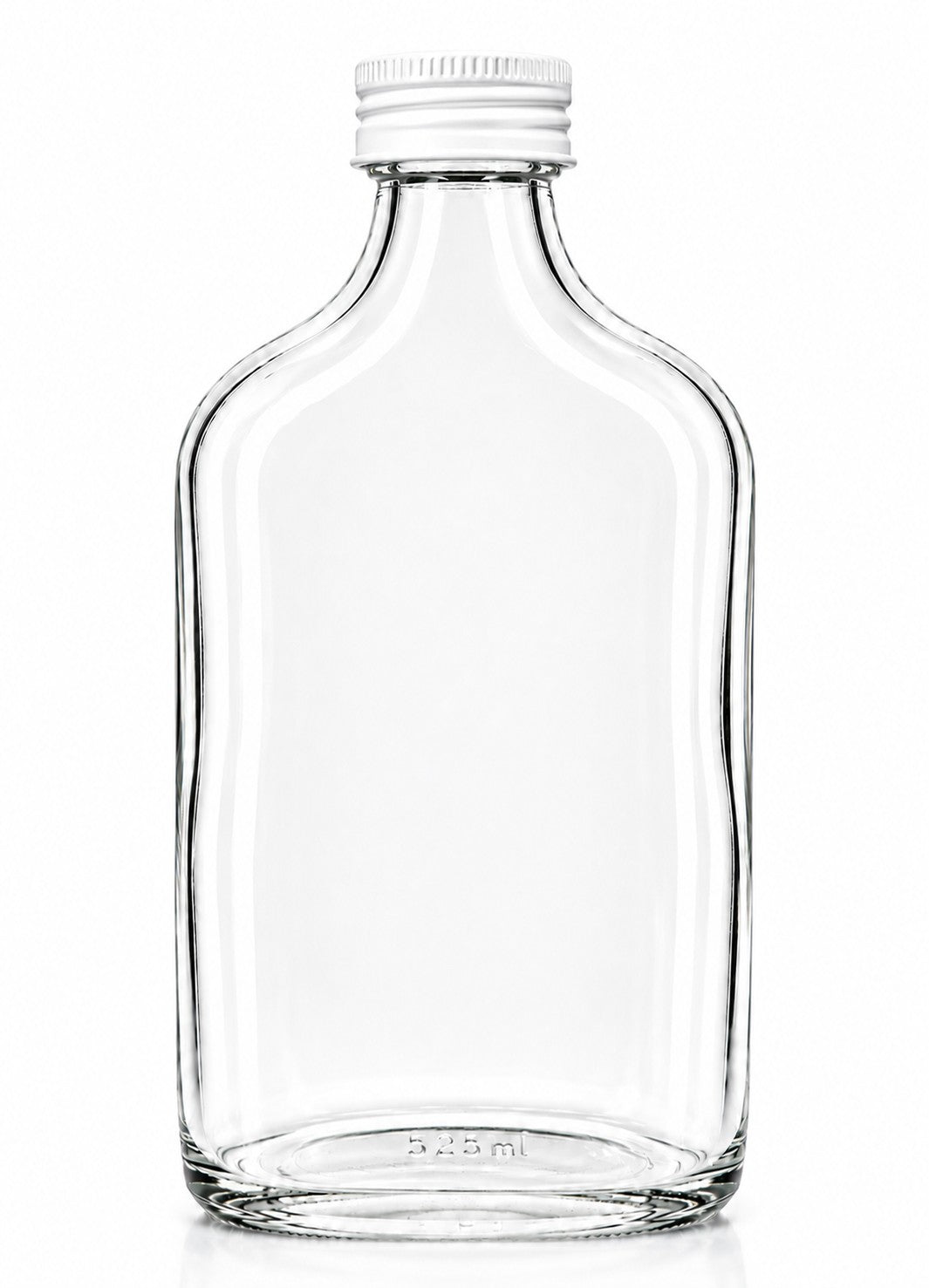 250 ml Flask Bottle | Aluminum Cap (PE liner) included | Case of 80