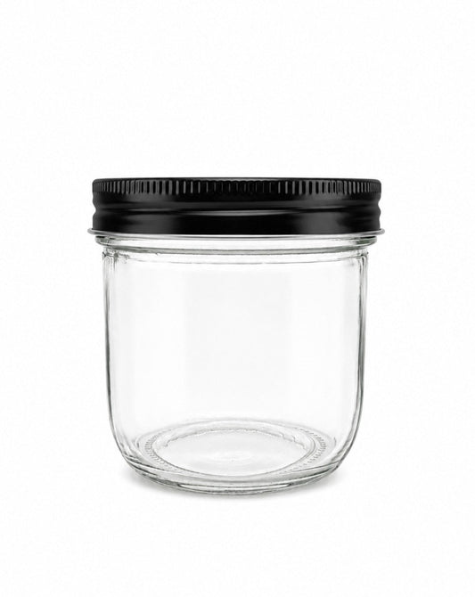 300 mL Wide-Mouth Caviar Glass Jar | Lid Included | Case of 6