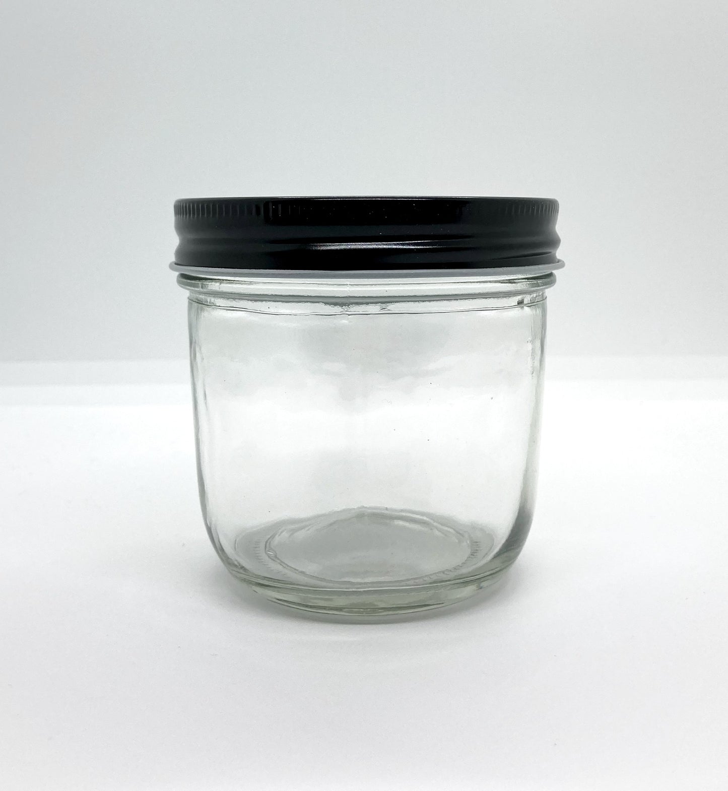 300mL. Clear Wide-Mouth Caviar Glass Jar and Lid (Net Fill Capacity: 210mL.+/-)
