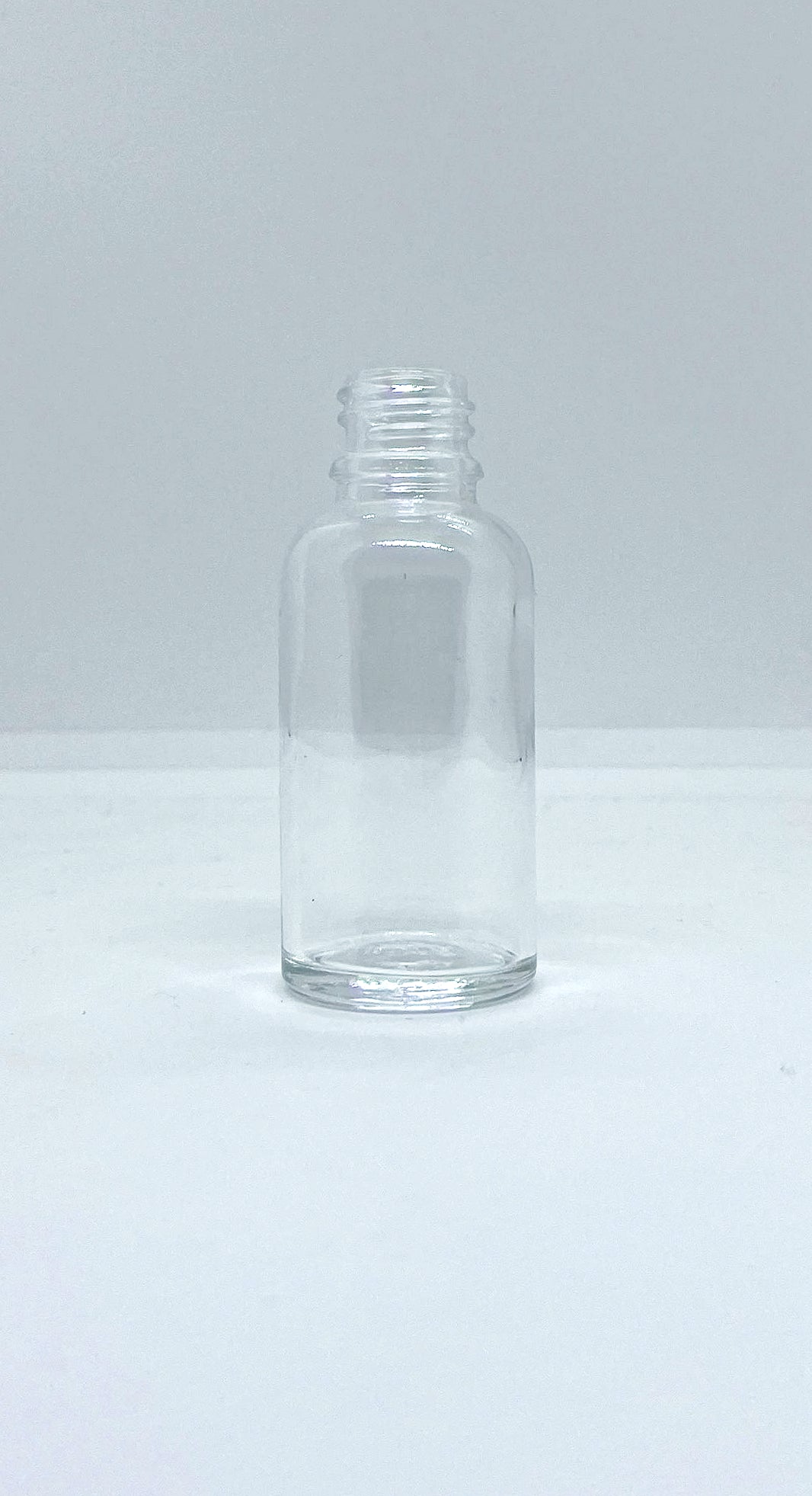 Boston Round Glass Bottle and Dropper Cap