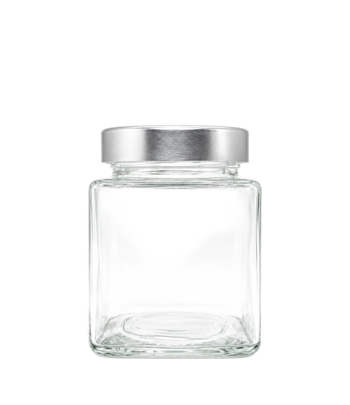 310mL. Clear Square Straight Cut Glass Jar and Deep Lid (Net Fill Capacity: 280mL.+/-)