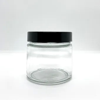 350mL. "Ergo" Clear Round Straight Cut Glass Jar and Deep Lid (Net Fill Capacity: 270mL.+/-)