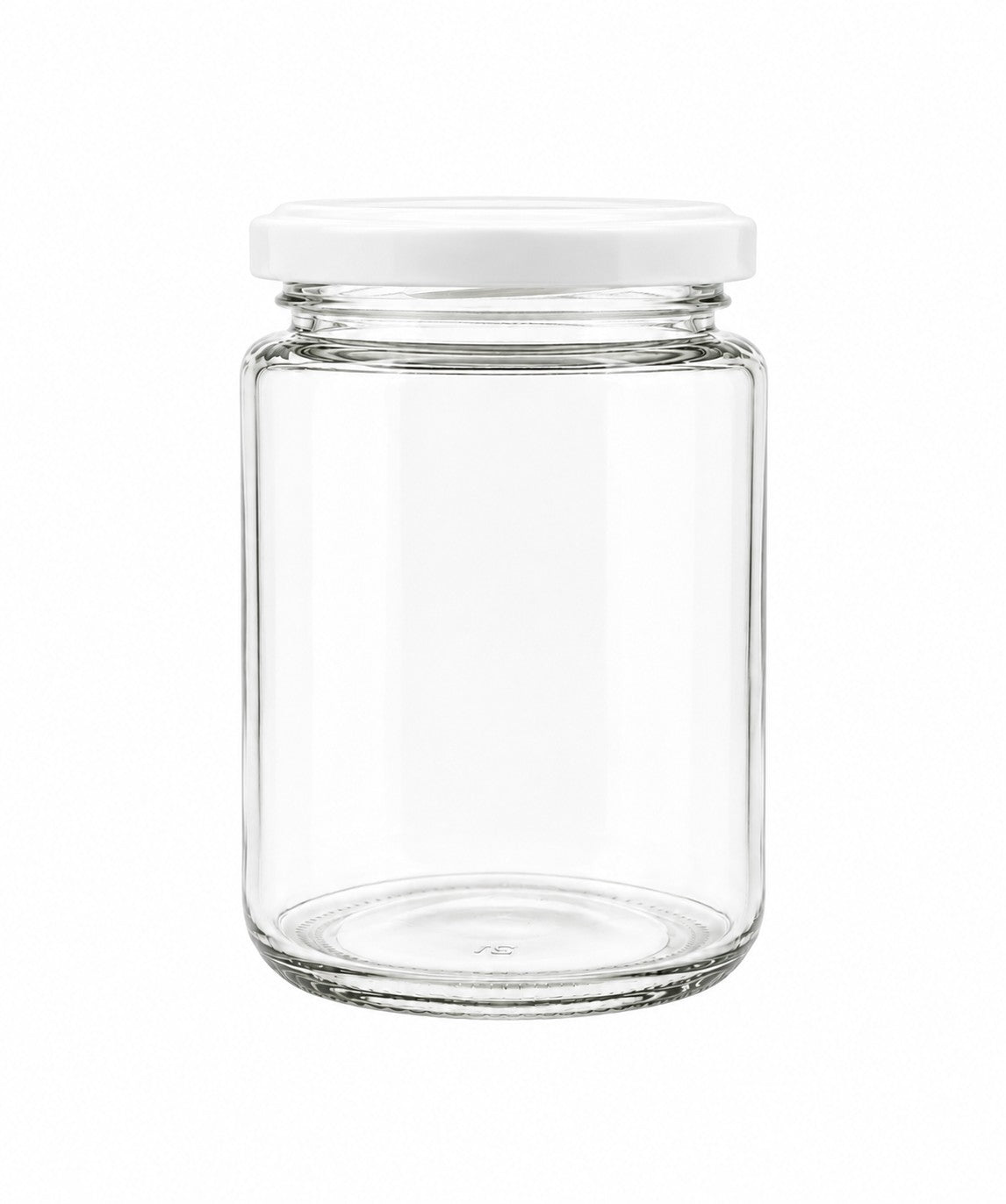 350mL. Clear Round Straight Cut Glass Jar