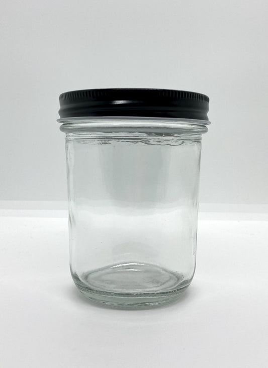 380mL. Clear (plain) Wide-Mouth Caviar Glass Jar and Lid (Net Fill Capacity: 290mL.+/-)