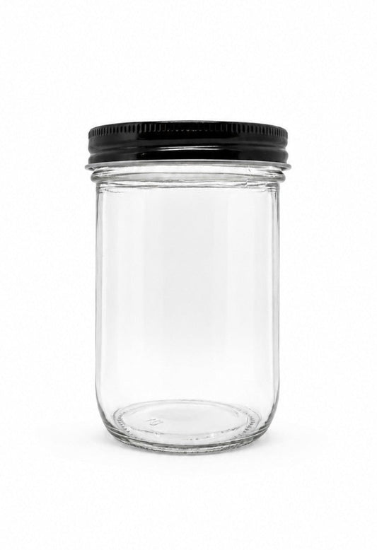 460 mL Wide-Mouth Caviar Glass Jar | Lid Included | Case of 72