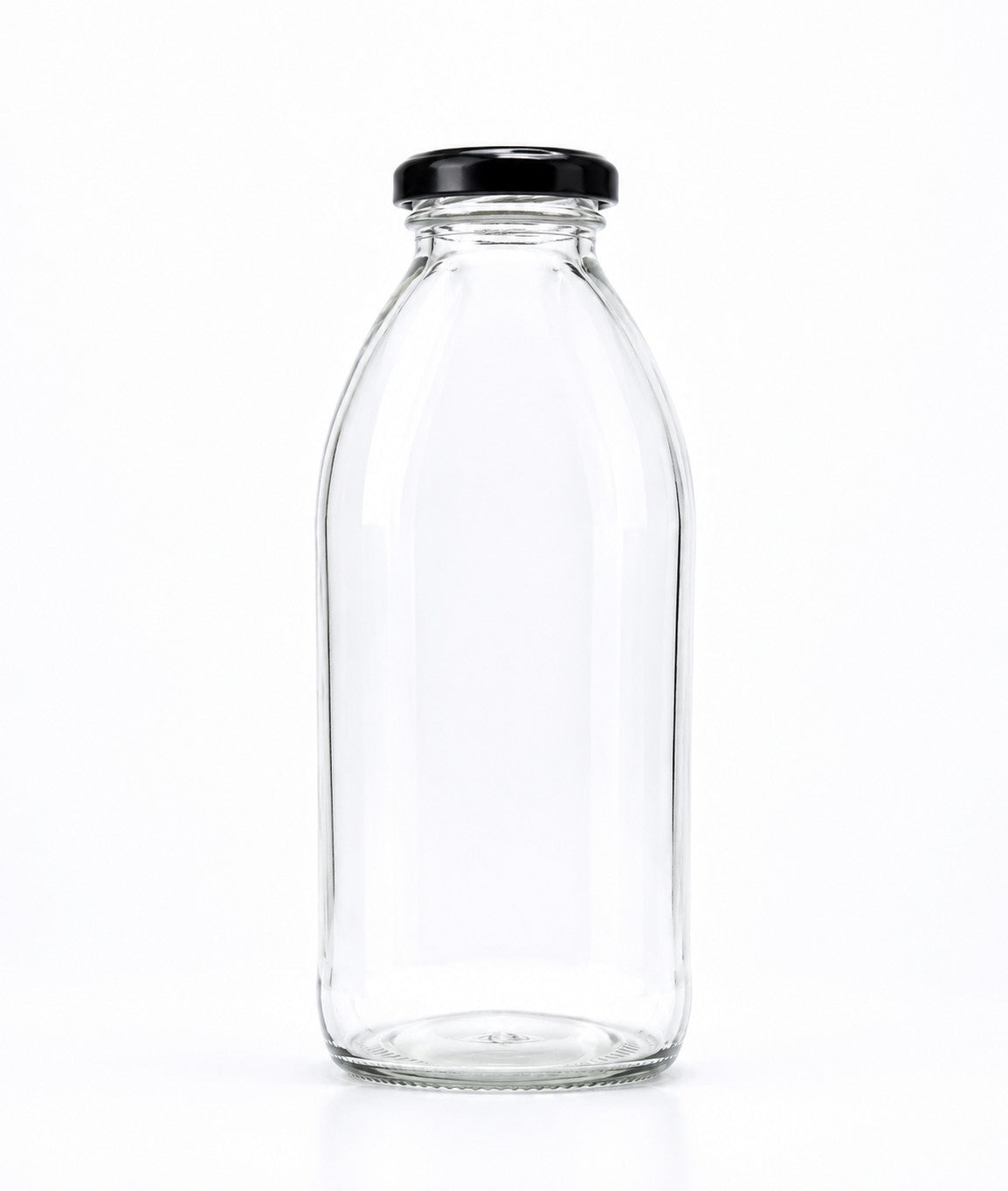 500mL. Round Glass Bottle and Cap