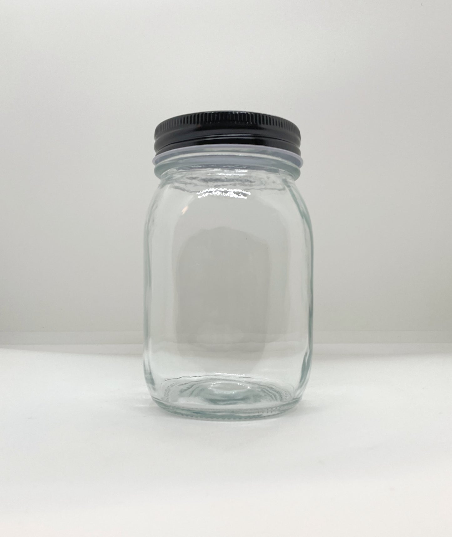 530mL. Mason glass jar (square) and Lid (Net Fill Capacity: 490mL.+/-)