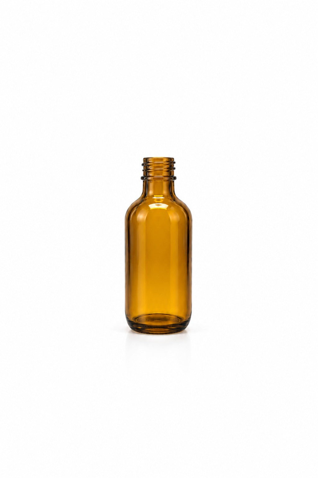 60mL Boston Round Glass Bottle and Dropper Cap