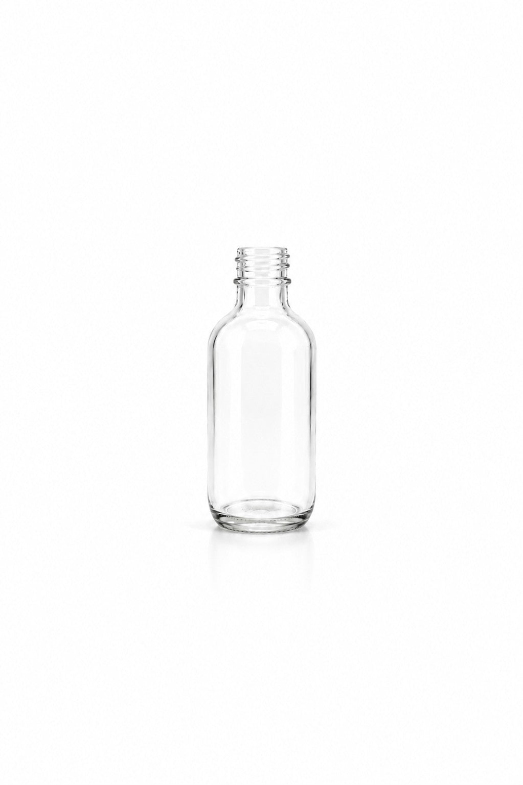 60mL Boston Round Glass Bottle and Dropper Cap