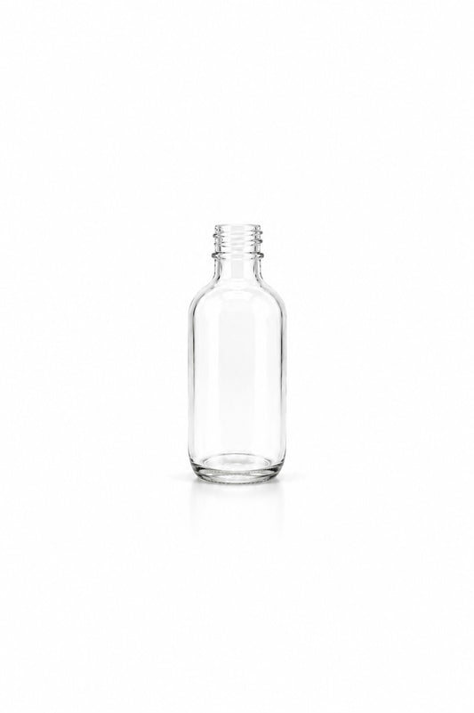 60mL Boston Round Glass Bottle and Dropper Cap