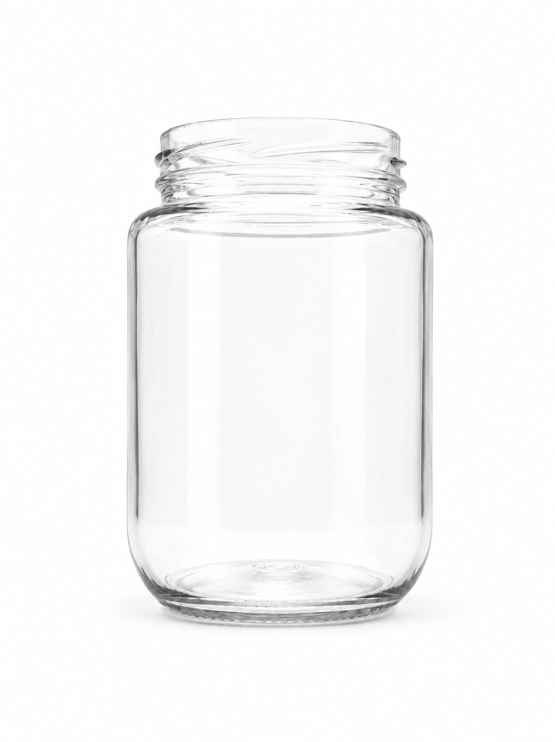 730mL. Clear Round Straight Cut Glass Jar