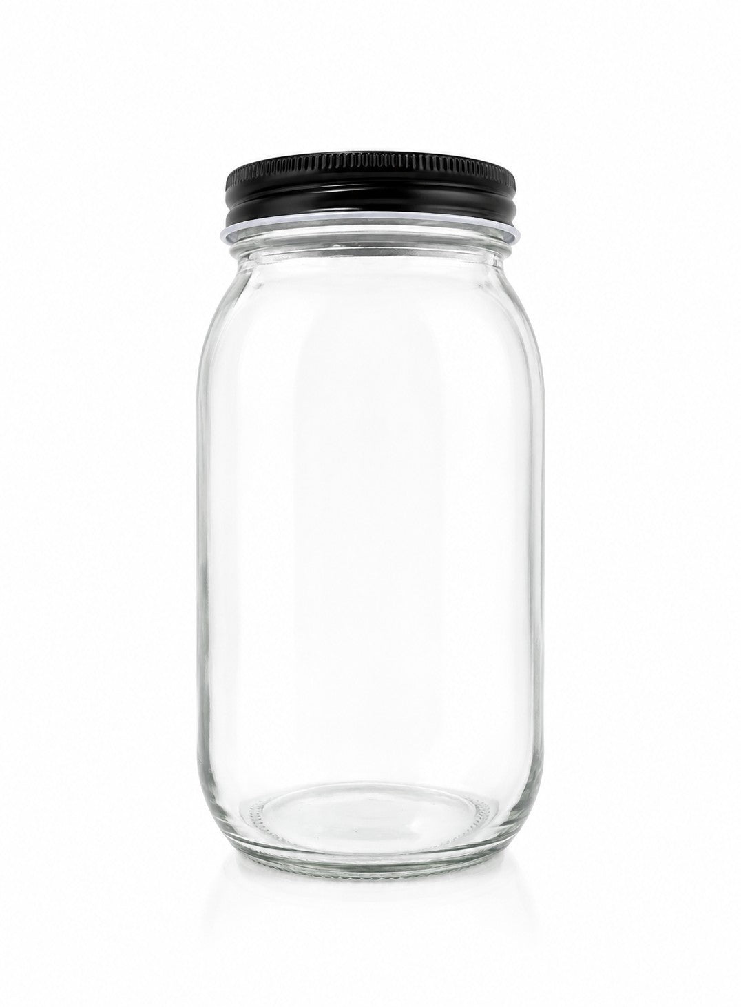 740mL. Mason glass jar (round) and Lid (Net Fill Capacity: 670mL.+/-)