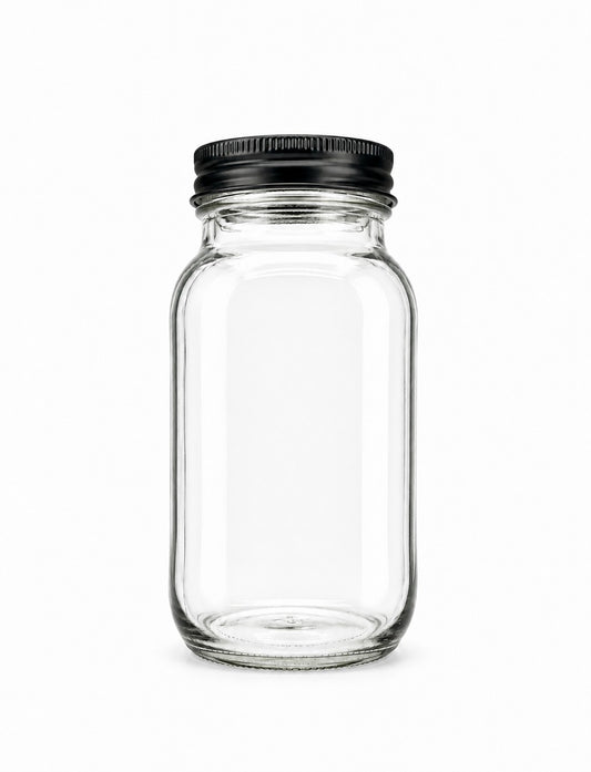 770 mL Square Mason Glass Jar | Lid Included | Case of 6
