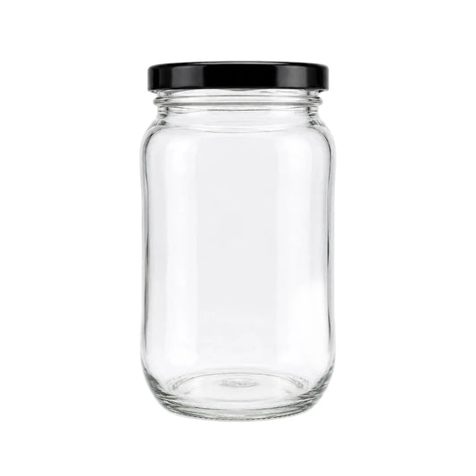 770 mL Round Glass Jar | Lid Included
