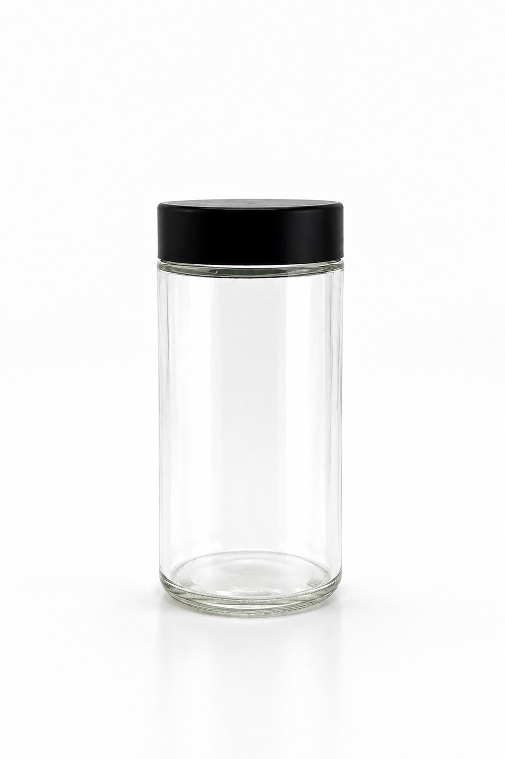 90mL Clear Glass Round Spice Jar and Cap