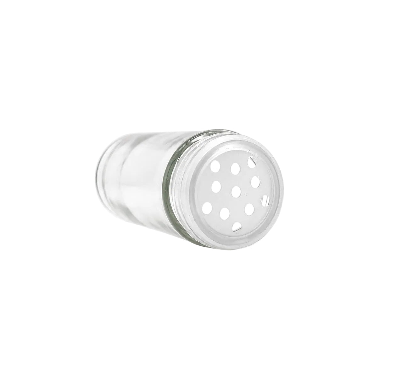 90mL Clear Glass Round Spice Jar and Cap