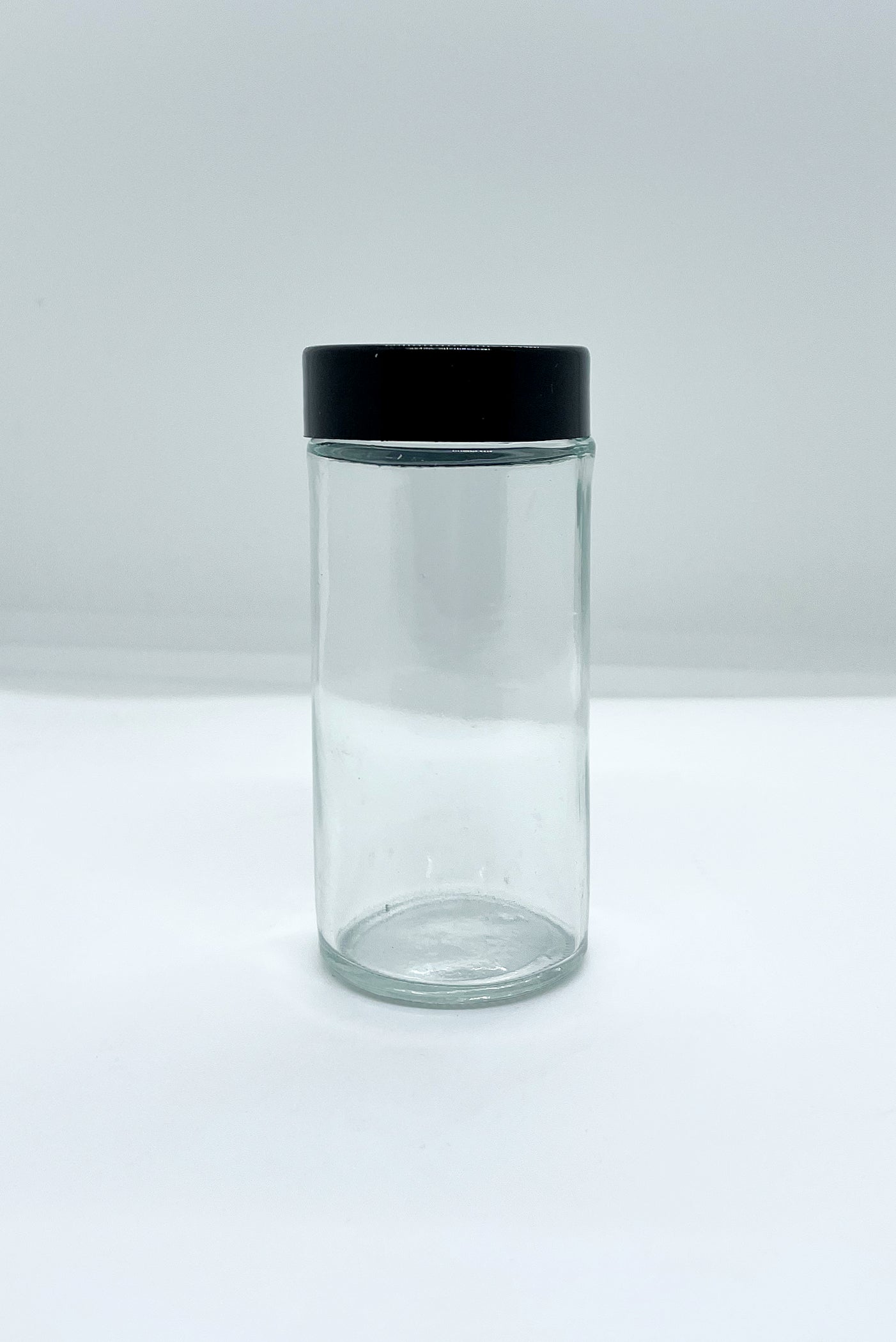 90mL Clear Glass Round Spice Jar and Cap