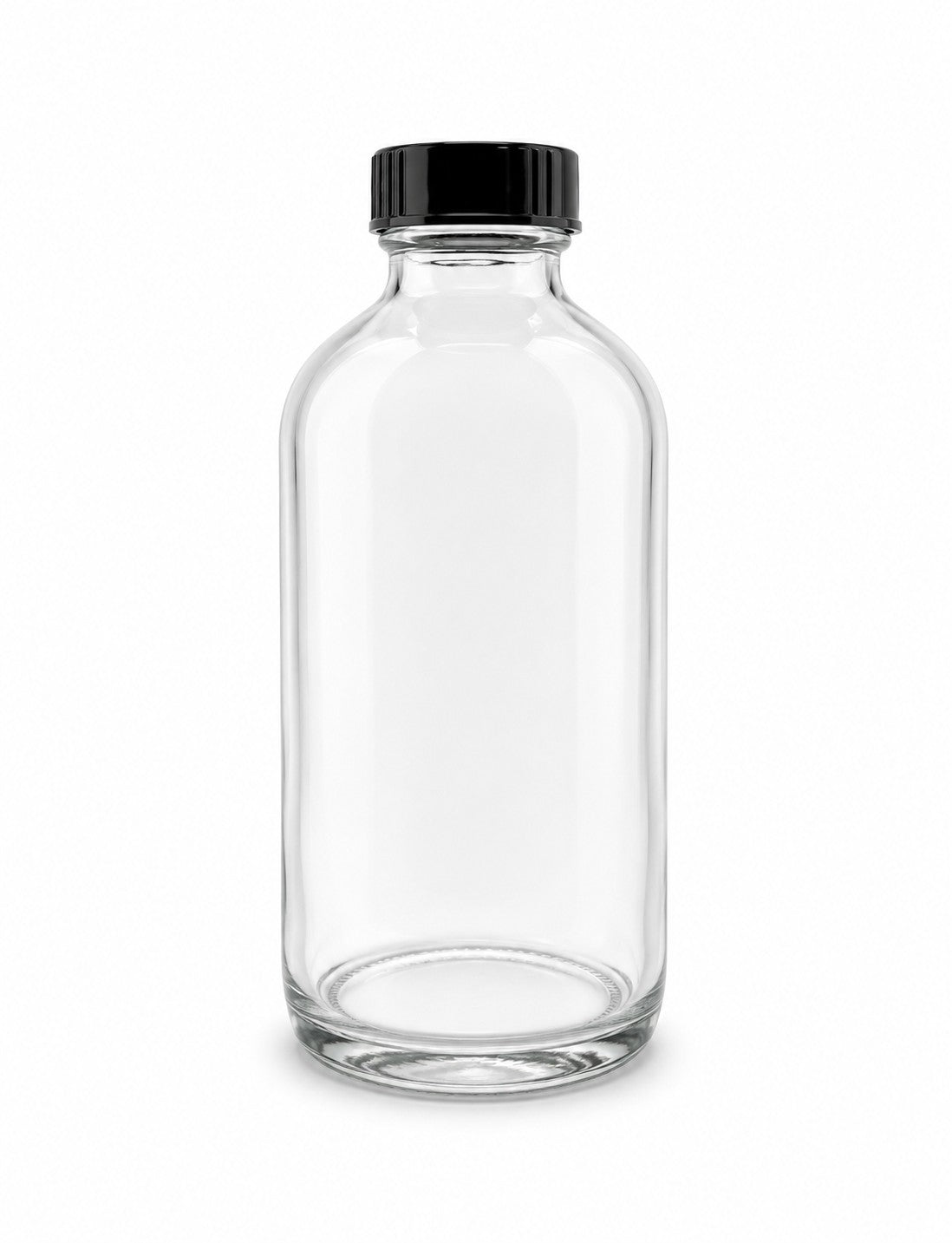 240 mL Boston Round Glass Bottle | Cap Included | Case of 96