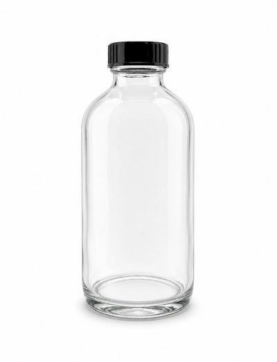 240mL Boston Round Glass Bottle and plastic Cap