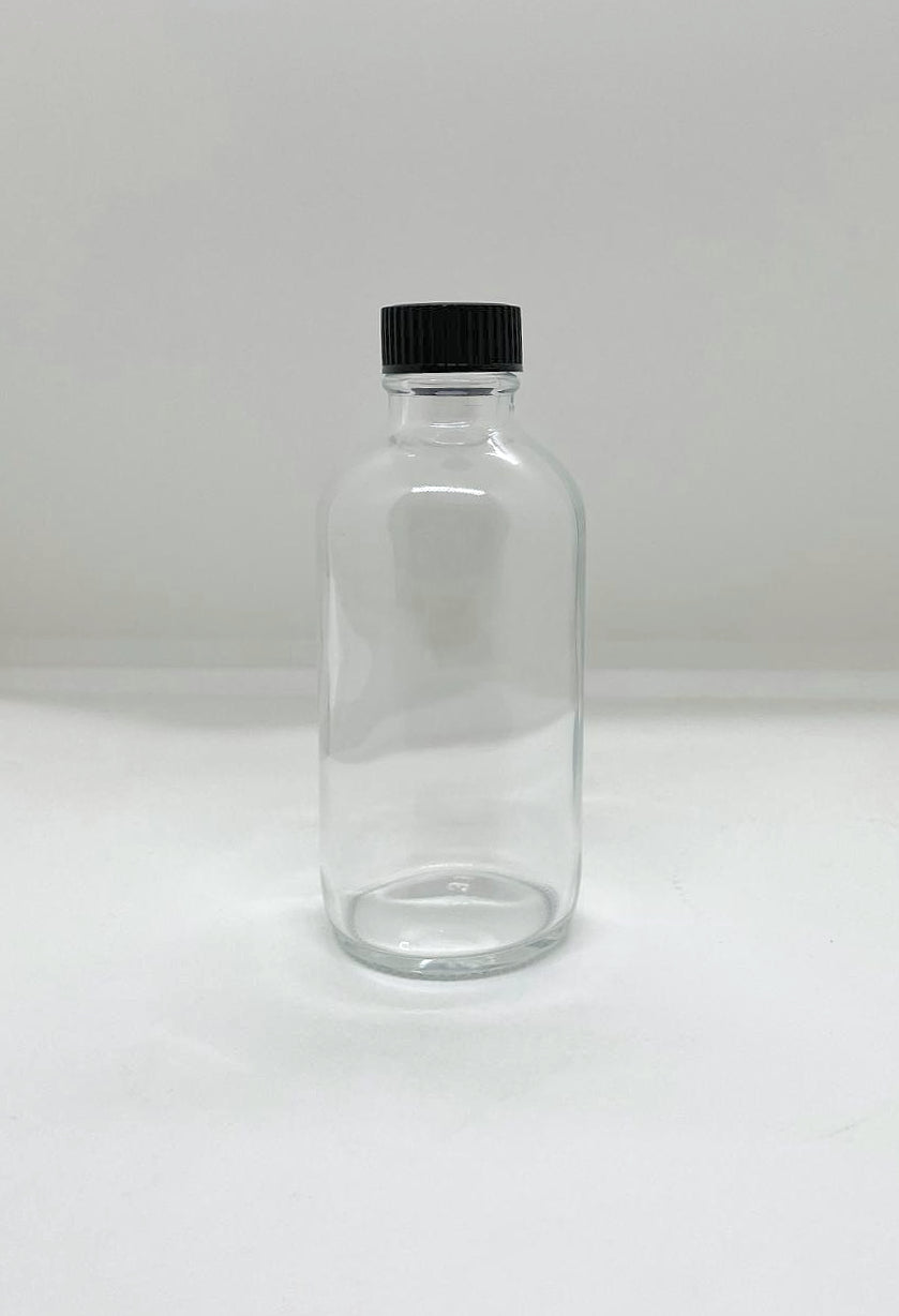 120mL Boston Round Glass Bottle and plastic Cap