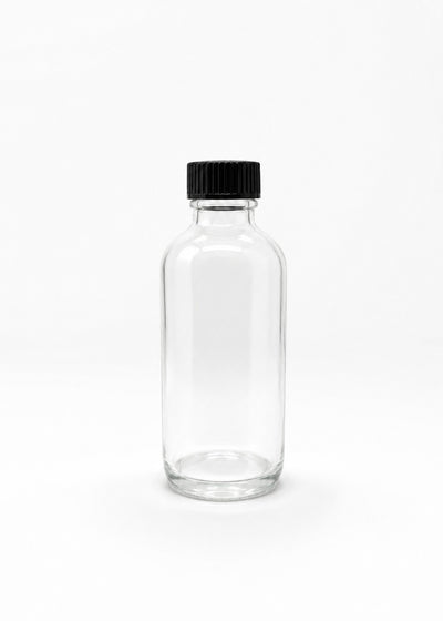 120mL Boston Round Glass Bottle and plastic Cap
