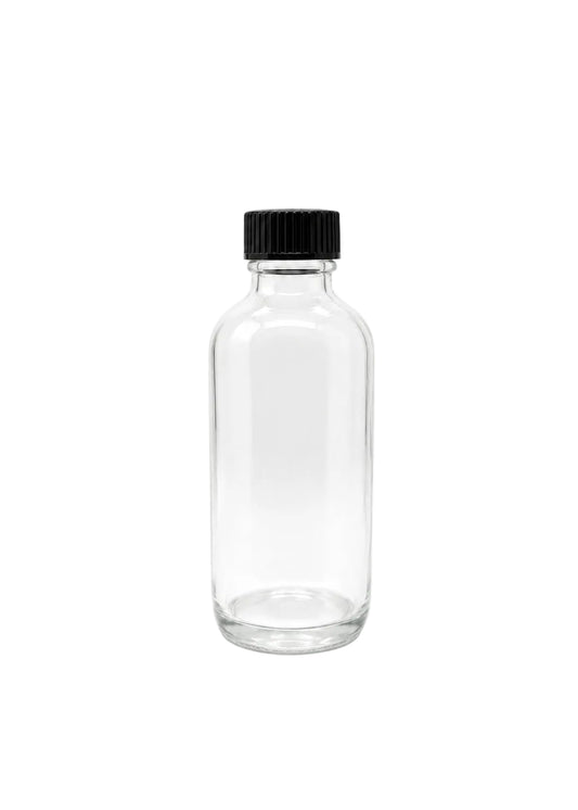 120mL Boston Round Glass Bottle and plastic Cap