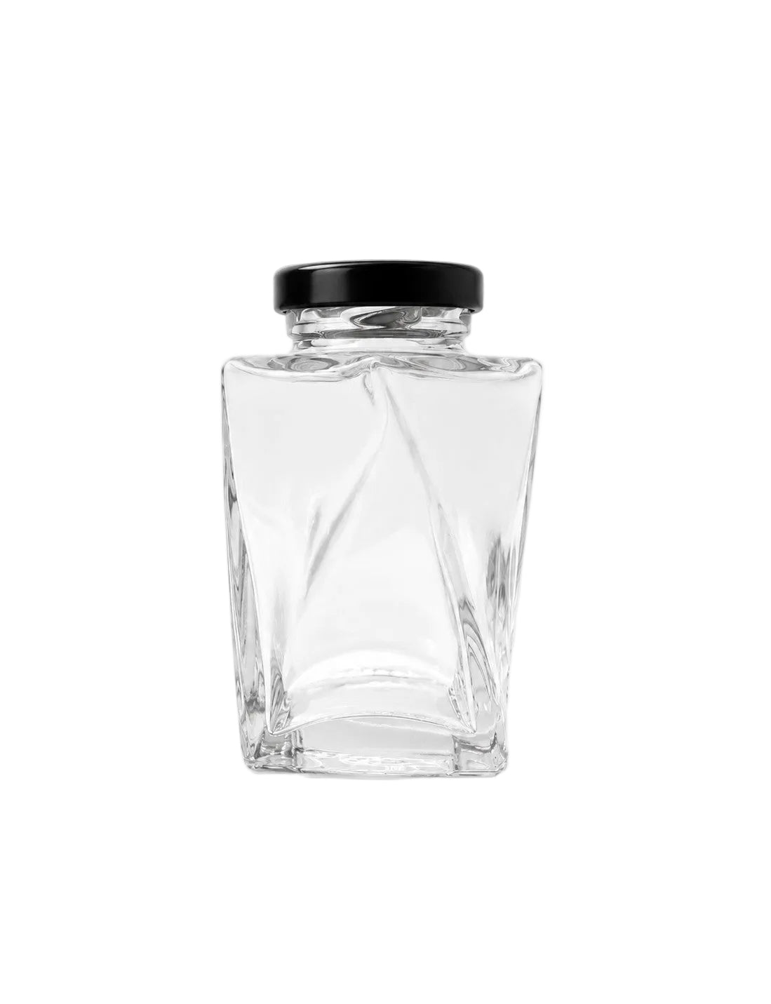 155mL. The Twist Glass Jar and Lid (Net Fill Capacity: 135mL.+/-)