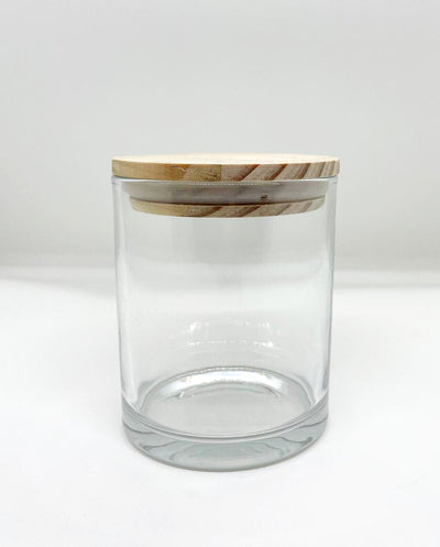 Candle Jar with Wood Lid