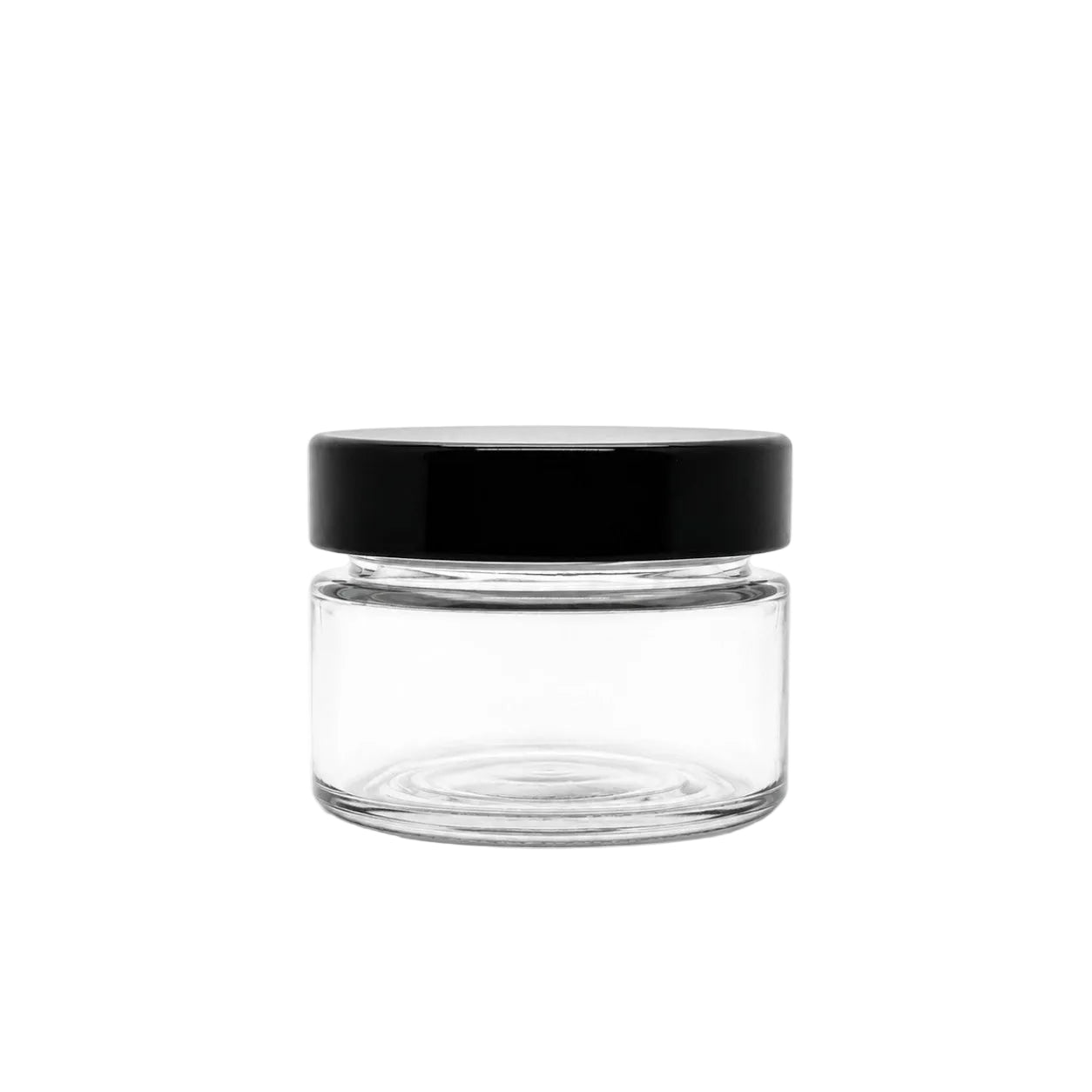150mL. "Ergo" Clear Round Straight Cut Glass Jar