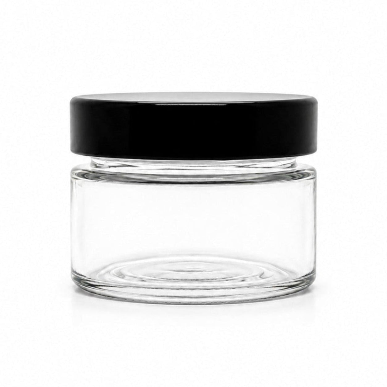 150mL. "Ergo" Clear Round Straight Cut Glass Jar