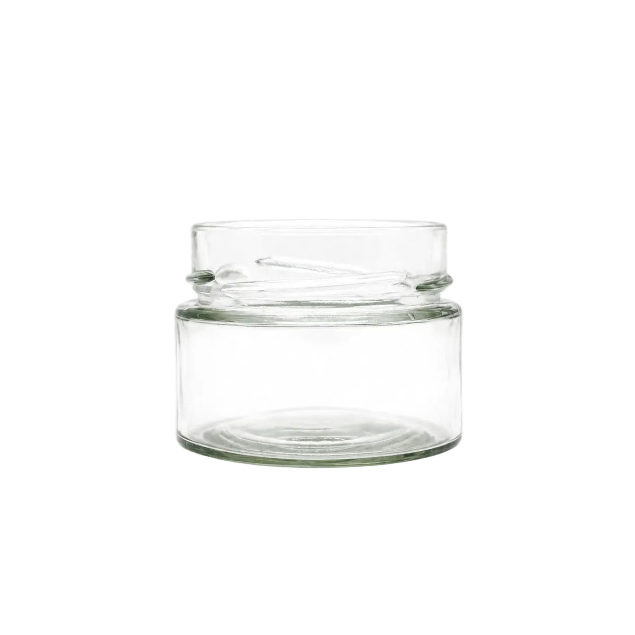 150mL. "Ergo" Clear Round Straight Cut Glass Jar