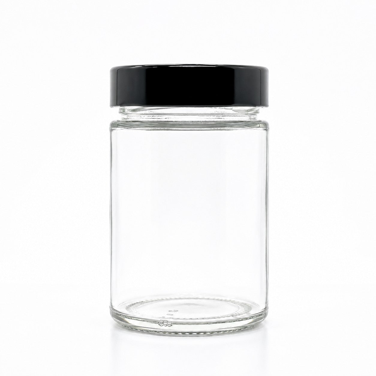 230mL. "Ergo" Clear Round Straight Cut Glass Jar (Tall)