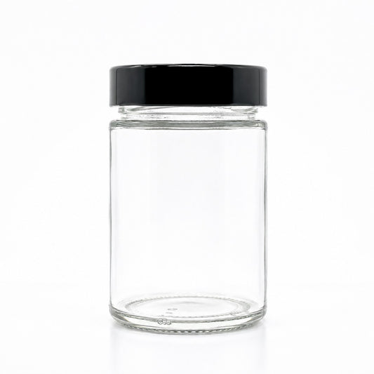 230 mL Ergo Glass Jar | Deep Lid Included | Case of 12