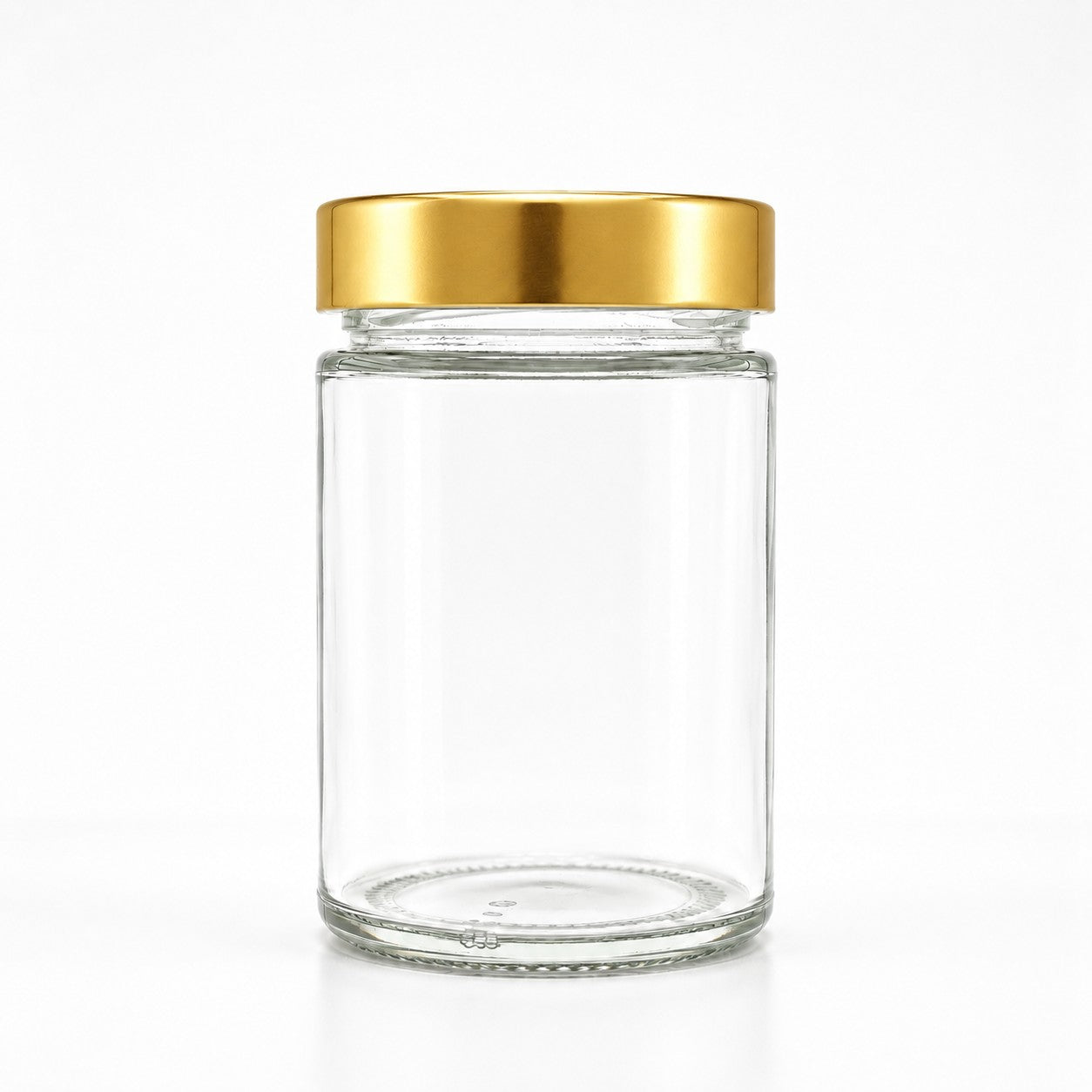 230mL. "Ergo" Clear Round Straight Cut Glass Jar (Tall)
