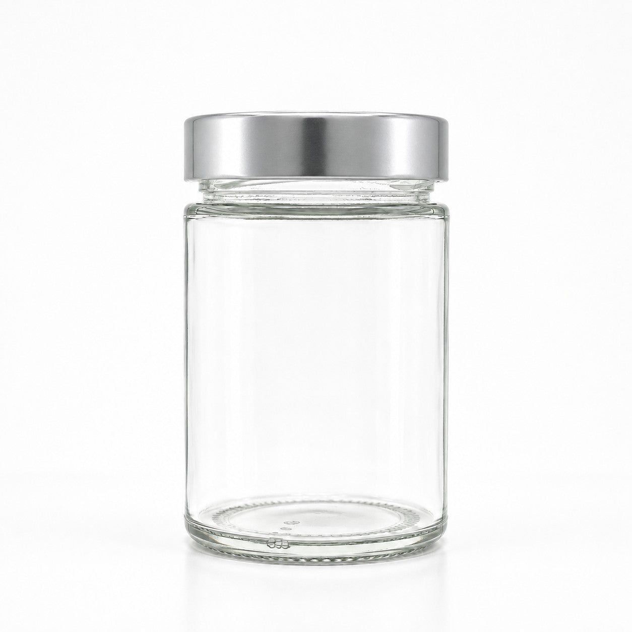 230mL. "Ergo" Clear Round Straight Cut Glass Jar (Tall)