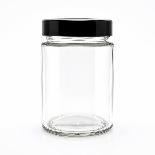 340 mL Ergo Glass Jar | Deep Lid Included | Case of 6