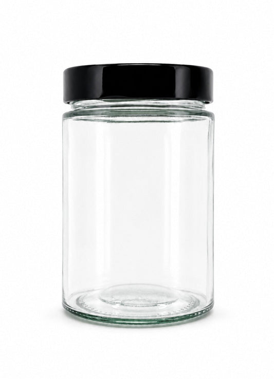 570 mL Ergo Glass Jar | Deep Lid Included | Case of 6