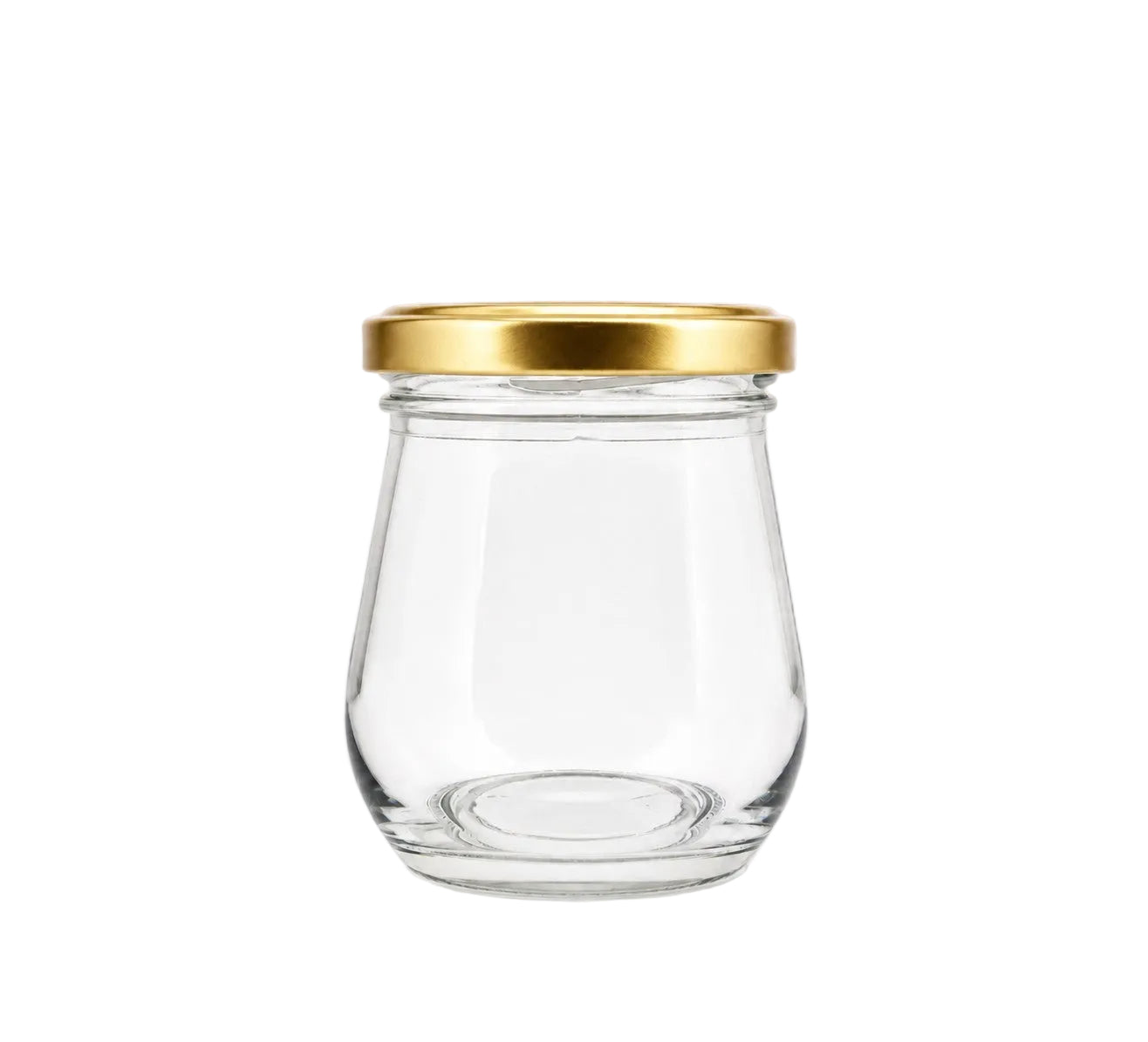 120mL. Clear Pudding Glass Jar and Lid (Net Fill Capacity: 100mL.+/-)