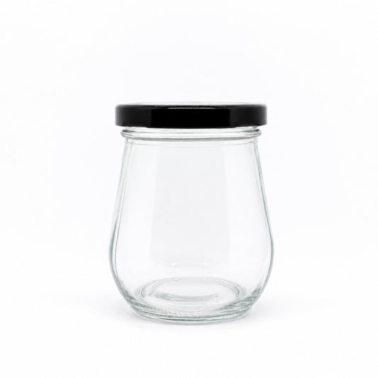 240 mL Pudding Glass Jar | Lid Included